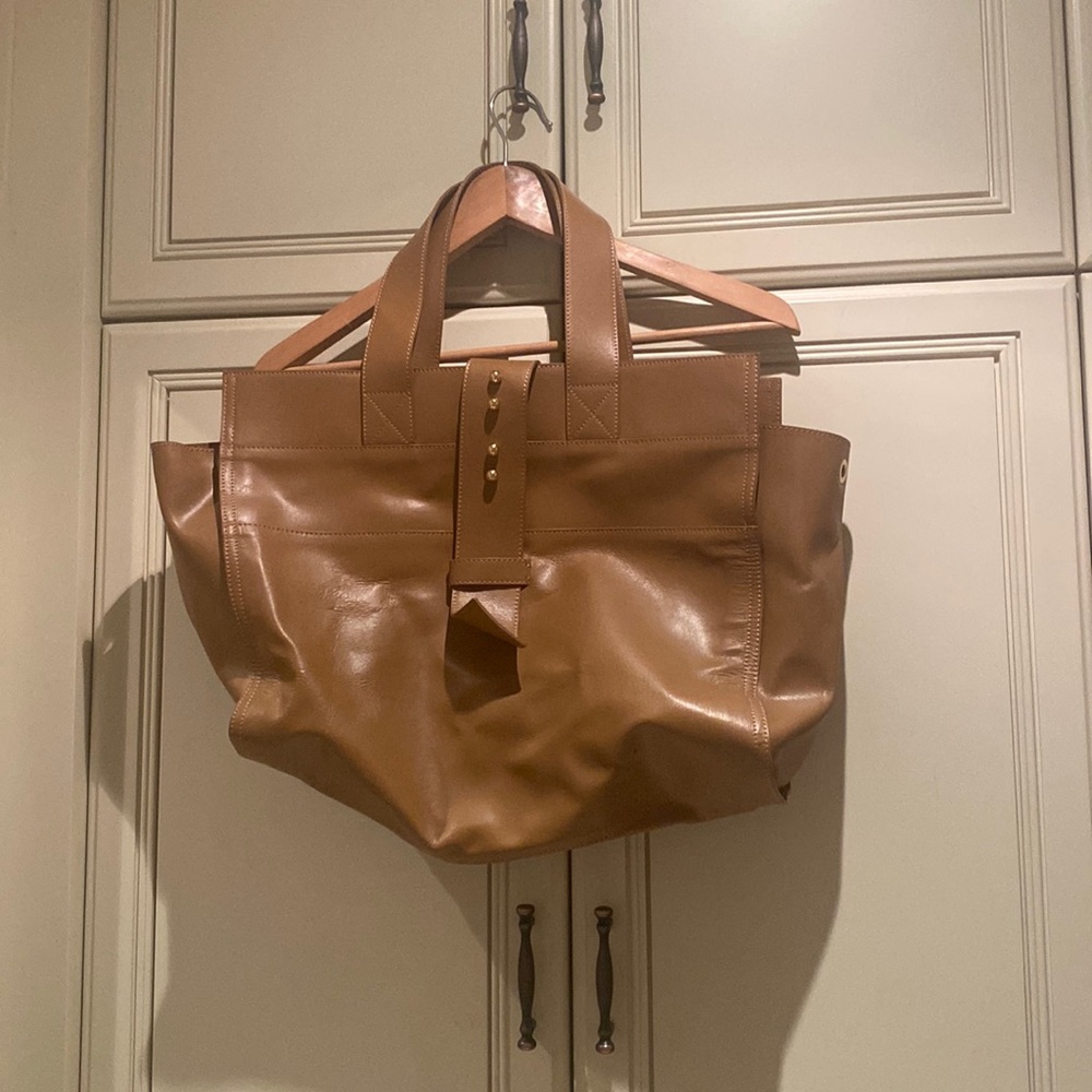 Never worn Alessandro mari brown purse/tote